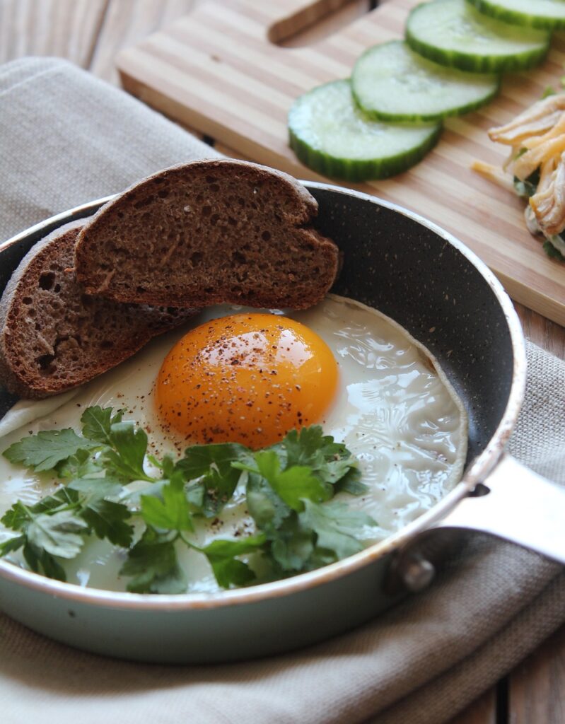 breakfast, food, egg